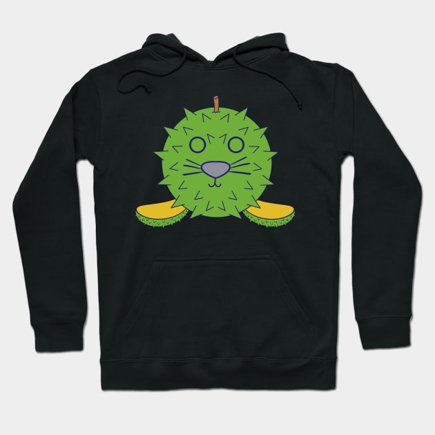 Kawaii Cute Durian Baby Seal Hoodie by vystudio